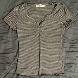 Wild Love Striped Black and White Top